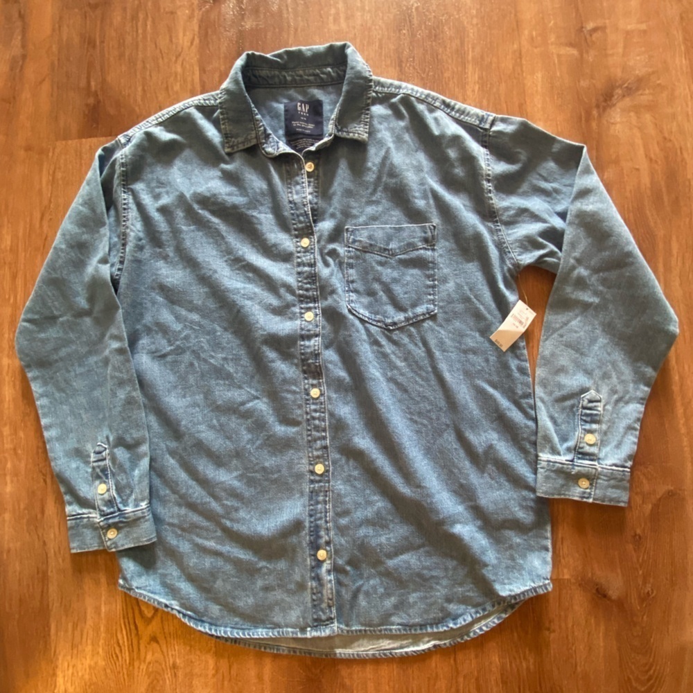 GAP Teen Oversized Denim Shirt
